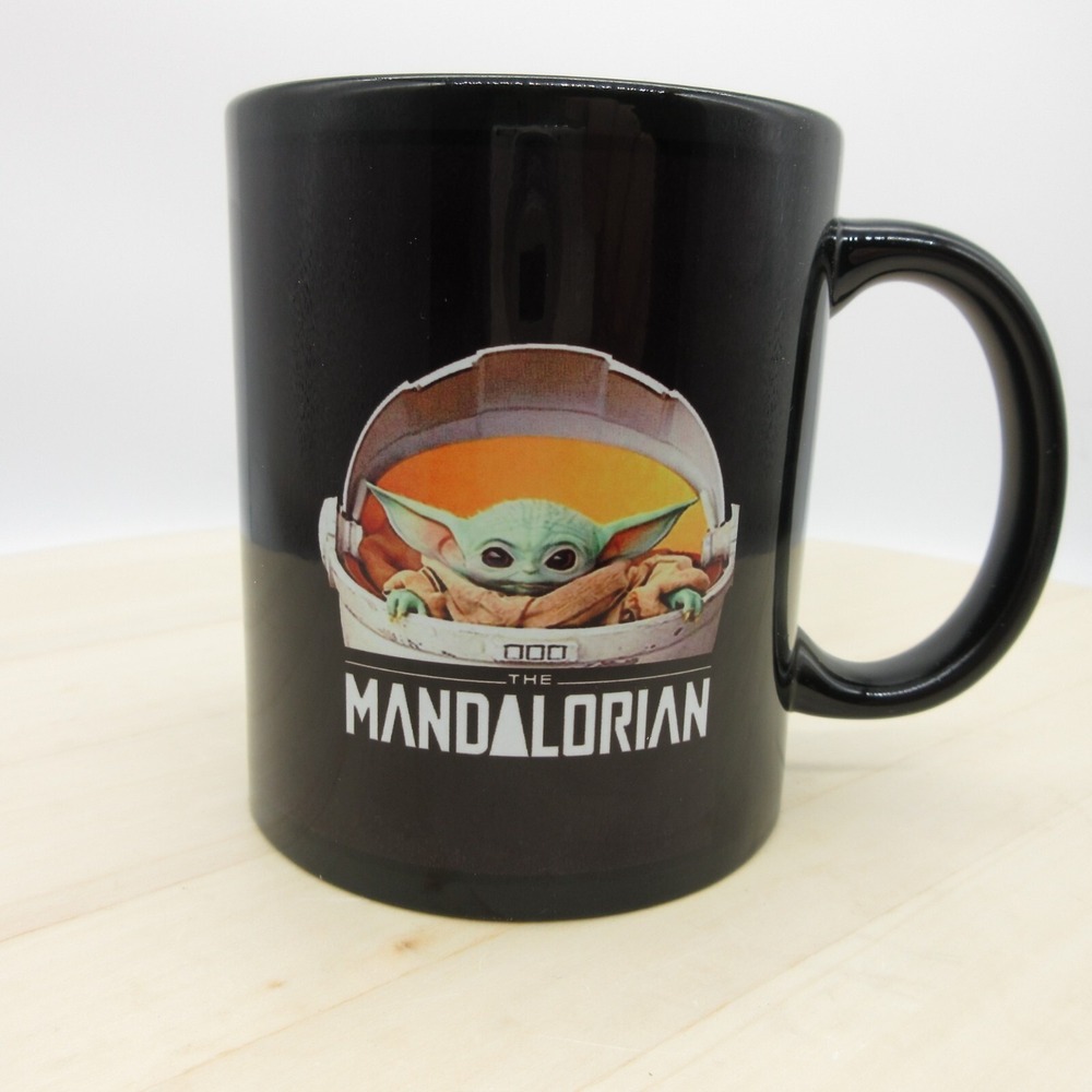 The Mandalorian Baby Yoda Ceramic Coffee‎ Mug Black 12 Fl Oz